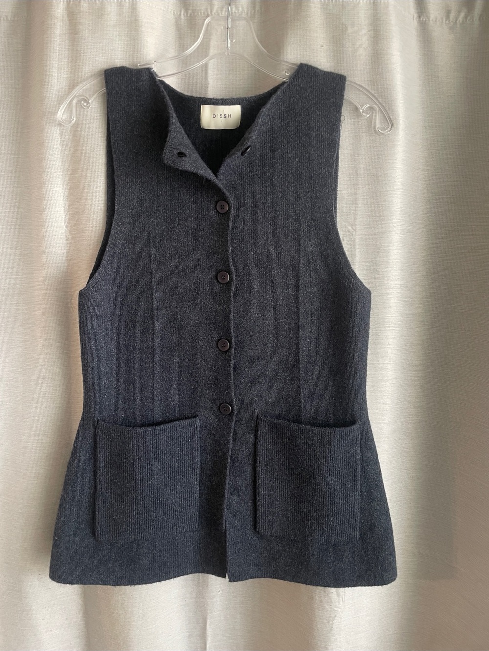 AVA INK LONGINE KNIT VEST DISSH